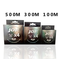 Sensoar JOF Ligne de pêche flottante tressée 100m 4 brins 20-100LB en polyéthylène multifilament pour la pêche à la carpe en rivière 0.17MM-0.5MM