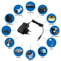 12V 1A Negro/Blanco Conexión de enchufe de la UE Adaptador de corriente de 12W Tipo de producto Adaptadores de corriente