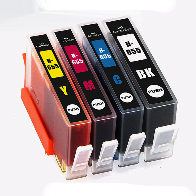 Compatible Inkjet Ink Cartridge 655 655xl Premium Color for Hp Deskjet Ink Advantage 3525 4625 5525 6525 655xl Printer