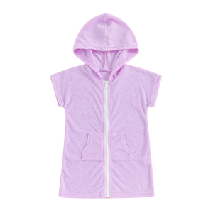 Comodo Accappatoio con Cappuccio per Bambini in Spugna di Poliestere, Alta Qualità, con Zip Frontale, Costume <span class=keywords><strong>da</strong></span> <span class=keywords><strong>Bagno</strong></span> e Copricostume - Product Image 4