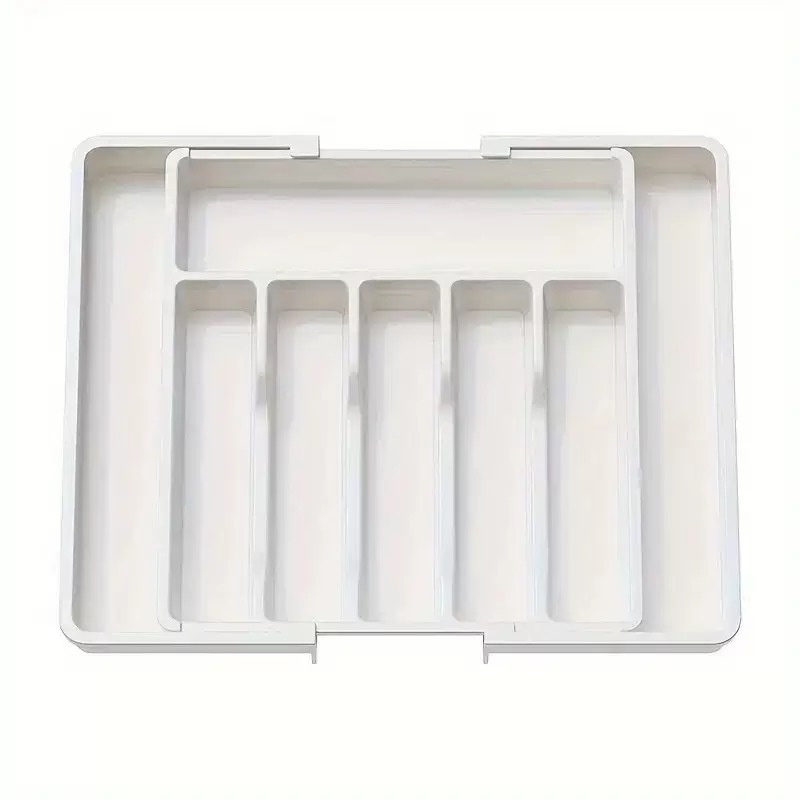 Boîte de rangement pour couverts blanche