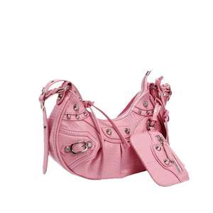 Bolso bandolera de hombro con diseño de coche retro de moda, estilo crescent arrugado, para mujer, tipo tote. - Product Image 5