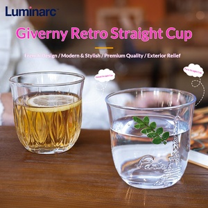 Luminarc 2026 Nouvelle Tasse en Verre Sculpté Design Moderne Logo Personnalisé pour Usage Domestique Lait Thé aux Fruits Whisky Verre à Whisky - Product Image 1