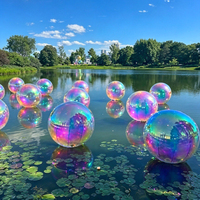 Ballons miroir gonflables arc-en-ciel personnalisés en usine, grandes boules miroir brillantes, ballons miroir gonflables géants pour la décoration