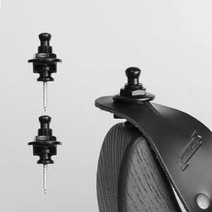 Guitarra acústica eléctrica Cinturón negro Hebilla Correa Botones de bloqueo Bajo Ukelele Correa Hebilla Blocco Cinturino - Product Image 3