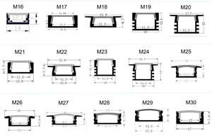 Profilé en <span class=keywords><strong>aluminium</strong></span> encastré pour rail LED à rainure en <span class=keywords><strong>T</strong></span>, vente chaude, pour bande lumineuse LED SMD 2835, profilé lumineux LED pour plafond - Product Image 6