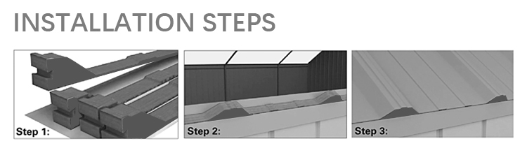 Metal roof closure strips self adhesive foam gasket
