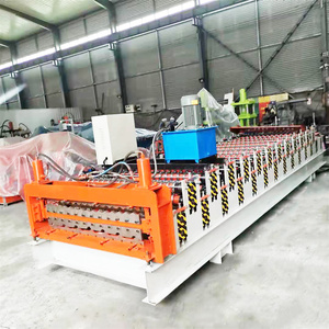 Aluzinc Galvanized <b>Sheet</b> Metal Steel Coil Portable Metal Roofing Roll Forming Machine for Making Roof <b>Sheets</b> - Product Image 5