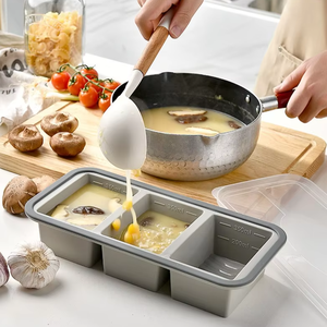 Baking <b>Cake</b> Tools Mould Rectangle Silicone Ice Lattice Or Baking <b>Mold</b> With Lid - Product Image 4