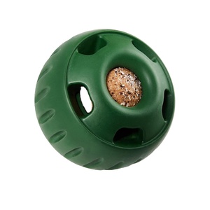 ของเล่นสุนัขแบบลูกบอลยางธรรมชาติแบบเติมได้ แข็งแรง ทนทาน ช่วยทำความสะอาดฟันและลดความเครียด - Product Image 1