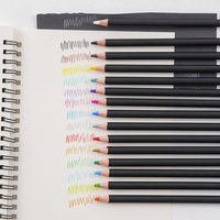 Xin Bowen crayon personnalisé 15pcs crayons de couleur tige noire ensemble de crayons à dessin pour enfants et étudiants