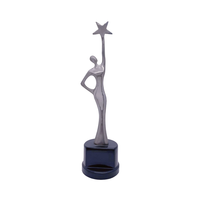 Trophée de récompense en alliage de zinc doré Holywell personnalisé de luxe, plaqué or 24 carats, écologique, qualité supérieure, 280 mm, pour le sport
