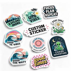 Printing Die Cut Adhesive Waterproof Pvc Label Business Company Logo Design Cartoon <b>Stickers</b> Custom <b>Vinyl</b> <b>Sticker</b> - Product Image 1