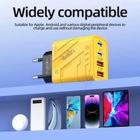 Chargeur GaN de haute qualité 120W à charge rapide, double port PD + double port Type-C avec prises EU/US/UK et chargeur Type C 120W pour téléphone