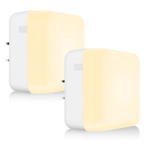Factory Direct 2700k LED Night <b>Light</b>, Square Plug-in <b>Light</b> <b>Sensor</b> Lamp, Low Energy <b>Indoor</b> Lighting, Custom Color Temperature - Product Image 1