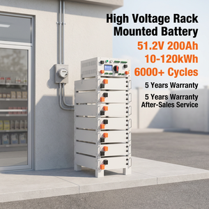 102.V 20.48kwh High Voltage Stack Lithium Battery Pack Server Rack Mount Battery 200Ah for <b>Energy</b> <b>Storage</b> <b>System</b> - Product Image 1