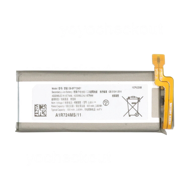 REAL CAP Replacement Battery EB-BF712ABY for Samsung Galaxy Z Flip 3 5G SM-F711U SM-F711U1 SM-F711W Lithium Ion Batteries OEM