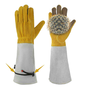 Good Selling New Style Lightweight Leather Gardening <b>Gloves</b> Waterproof Anti-Slip <b>Moisture</b>-Wicking 14-inch Durable Customizable - Product Image 1