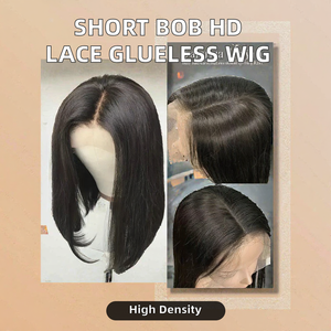 Short <b>Bob</b> Human Hair <b>Wig</b> 2x6 Lace Front Glueless Straight <b>Bob</b> <b>Wig</b> Natural Color for Women GuGu Hair Vietnam - Product Image 2