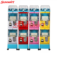 Distributeur automatique de capsules à œufs à double torsion SUNWAYT SW-SH3, en métal, avec écran d'affichage, fonctionnant à pièces, version anglaise, 110/220V, vente en gros