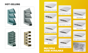 350*60mm thời tiết louvers extirior nhôm cho USA tường nhà máy và lưới thông gió công nghiệp - Product Image 6