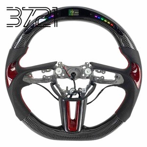 Volante de Fibra de Carbono con Pantalla LED Roja para Mazda 3 Axela y Mazda 6 Atenza, Volantes Deportivos de Cuero Personalizados 2014-2025 - Product Image 1