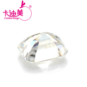 Cadermay Jewelry Radiant Moissanite Gemstone D Color Rectangle Shape Lab Created For Jewelry Making - Product Image 2