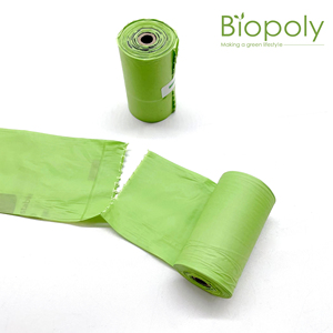 8 Rolls Customizable Package Disposable Pet Waste Bag Home <b>Compostable</b> Plastic Waste Dog Poop Bag - Product Image 5