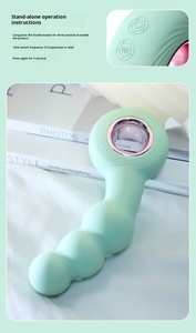 Hochvibrierender Silikon-Analvibrator Dildo Butt Plug Prostata-Massagegerät für Männer und Frauen Sexprodukte - Product Image 5