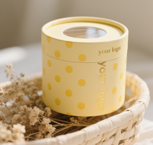 Cubo de papel redondo transparente personalizado con ventana para ramo de flores, ideal para regalo. - Product Image 5