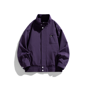 Veste en polaire coupe-vent à capuche pour homme, style rétro américain, personnalisable avec logo ODM, longue et décontractée, pour l'hiver - Product Image 5