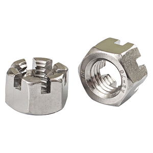 Écrou à vis sans tête DIN 935, écrou fendu, acier inoxydable A2 304, finition brute, pour l'industrie maritime, directement de l'usine - Product Image 5