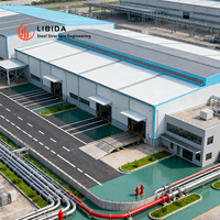 Hangar d'avion en vente chaude, hangar préfabriqué en acier industriel, entrepôts modernes, hangar d'entrepôt