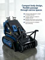 LISEN Hydraulischer Mini-Holzhäcksler-Aufsatz mit Getriebe & Motor für 1-10 Tonnen Bagger zur Landräumung