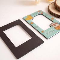 Cadre photo magnétique transparent en acrylique Cadre photo magnétique en plexiglas vierge avec aimant pour réfrigérateur
