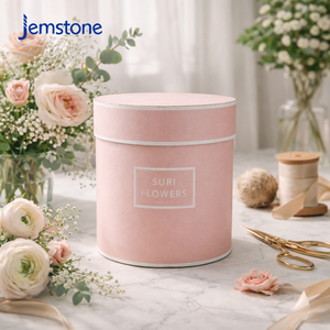 Emballage en tube de papier kraft recyclable avec logo personnalisé pour fleurs, tube cylindrique en carton rigide, boîte à fleurs pour bouquets - Product Image 4