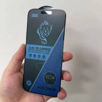 Protection d'écran en verre trempé mat AG à couverture intégrale, film ESD pour iPhone 17 Pro Max pour Samsung A17