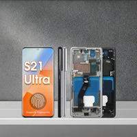 Layar Pabrik untuk S21 Ultra OLED Display Garansi 1 Tahun Kompatibel 5G