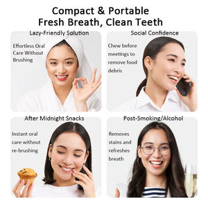 OEM Private Label Chewable probiotico <span class=keywords><strong>dentifricio</strong></span> compresse sbiancante collutorio compresse portatili collutorio granuli per alito fresco - Product Image 4