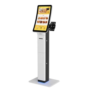 23.6 Inch Payment Kiosk Price Food Ordering Touch Screen Kiosk <b>With</b> <b>Printer</b> - Product Image 1