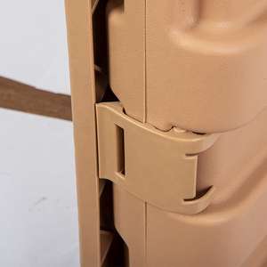 Venta directa de fábrica, carrito de equipaje plegable de 2 ruedas, carrito de almacenamiento de plástico ligero para acampar - Product Image 6