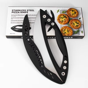 Outils de cuisine en gros, acier inoxydable, logo personnalisé, couteau à pizza, roulette à pizza, coupe-pizza avec couvercle - Product Image 6
