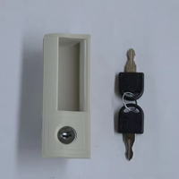 Serrure antivol pour meubles, tiroirs, armoires, portes centrales, poignée de fenêtre en alliage de zinc, argent/noir, certifiée ISO9001, sécurité