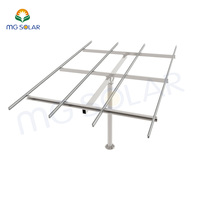 Système solaire personnalisé, Structure de pôle, montage PV, support solaire en acier galvanisé au sol