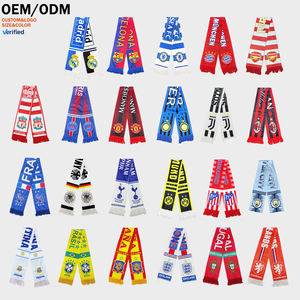 Écharpes de club et de drapeau national en gros, écharpe de supporter de club de football avec drapeau national, mélange de cachemire en stock pour l'encouragement - Product Image 1