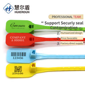 Segel plastik segel keamanan nomor plastik HED-PS159 dengan segel plastik kemasan logo - Product Image 2