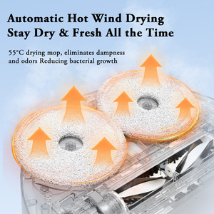 หุ่นยนต์ดูดฝุ่นอัจฉริยะ V9 พร้อมฟังก์ชั่นถูพื้นอัตโนมัติ ซักและอบแห้ง ใช้ในโรงแรมได้ พร้อมระบบกรอง HEPA แบตเตอรี่ 5200mAh - Product Image 2