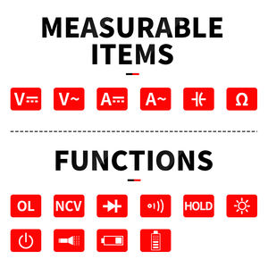 Hoge Nauwkeurige 1999 Cijfers Digitale Multimeter Multi Tester Voltmeter Ampère Stroommeter Ohmmeter Capaciteitsmeter - Product Image 2