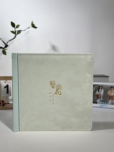 Tùy Chỉnh Flannel Bề Mặt Bìa Thiết Kế Bìa Cứng Giấy Trang Nằm Phẳng Đám Cưới Gia Đình Album Ảnh In Kỹ Thuật Số - Product Image 2