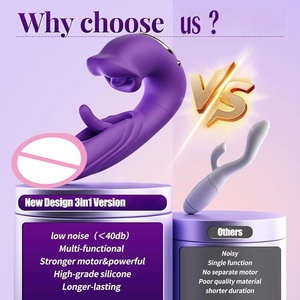 Vibromasseur 3-en-1 pour femmes, stimulation du clitoris et du point G, rechargeable par USB, étanche IPX7, 10 fréquences, ultra-silencieux - Product Image 5